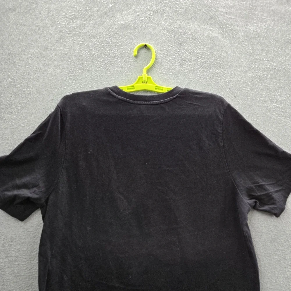 Adidas‎ Men Shirt M Black Graphic Emoji Character Logo Short Sleeve